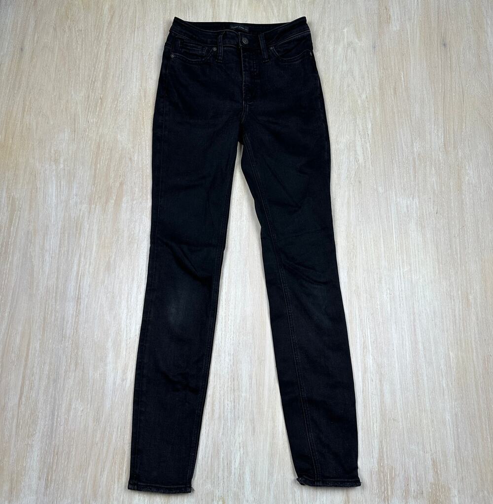 Silver Jeans Co. Black High Note Skinny Stretch Casual Everyday Denim Jeans 26